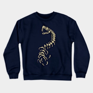 Majestic Serpent Skeleton Crewneck Sweatshirt